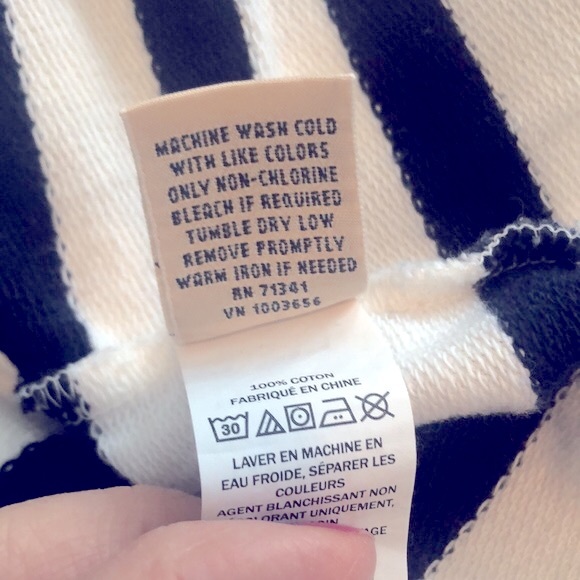 L.L. Bean Mockneck Pullover Stripe - Picture 10 of 11